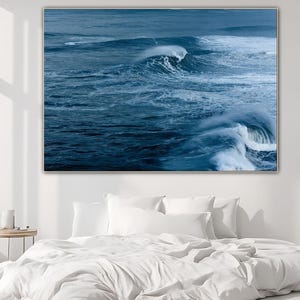 Ocean Playground – Big Wave Surfing Print, Nazaré Portugal Wall Art, Digital Download