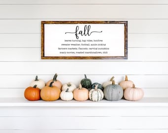 Fall Sign, Fall Decor, Fall, Fall Bucket List, Fall List Sign, Autumn Decor, Autumn Sign, Autumn, Farmhouse Decor, Home Decor, Wooden Sign