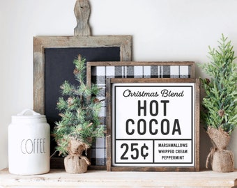 Hot Cocoa Bar, Hot Cocoa Bar Sign, Hot Cocoa Sign, Winter Sign, Winter Decor, Farmhouse Decor, Farmhouse Sign, Farmhouse, Home Decor, Decor