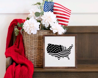 Patriotic Decor, 4th Of July, 4th of July Sign, 4th of July Decor, Patriotic Sign, Fourth of July, Independence Day, Farmhouse Decor, Decor
