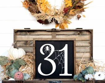 October 31st Sign, Halloween Decor, Halloween Sign, Halloween, Home Decor, Farmhouse Decor, Farmhouse Sign, Decor, Farmhouse, Gift, Sign