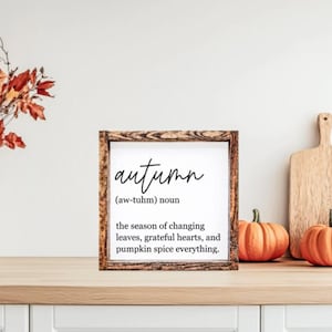 Autumn Sign, Autumn Decor, Fall Decor, Fall Sign, Autumn, Fall, Home Decor, Farmhouse Decor, Farmhouse Sign, Wooden Sign, Sign Farmhouse