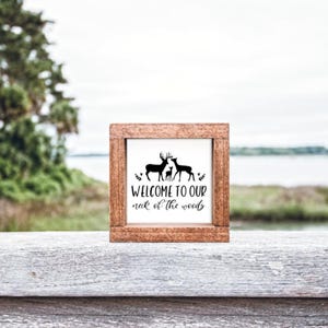 Welcome to our neck of the woods, Farmhouse Sign, Farmhouse Decor, Home Decor, Wedding Gift, Housewarming gift, Rustic Decor, Rustic Sign
