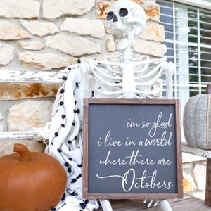 Halloween Decor, Halloween Sign, Fall Decor, Fall Sign, Halloween, Fall, October Sign, Octobers, Home Decor, Farmhouse Decor, Farmhouse Sign