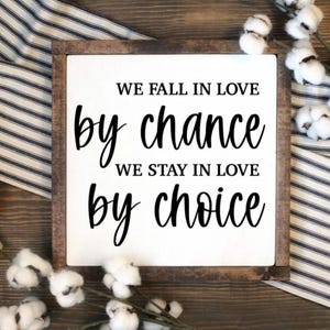 Home Decor, Farmhouse Decor, Farmhouse Sign, Fall In Love, Love Sign, Bedroom Decor, Bedroom Sign, Living Room Decor, Living Room Sign, Gift