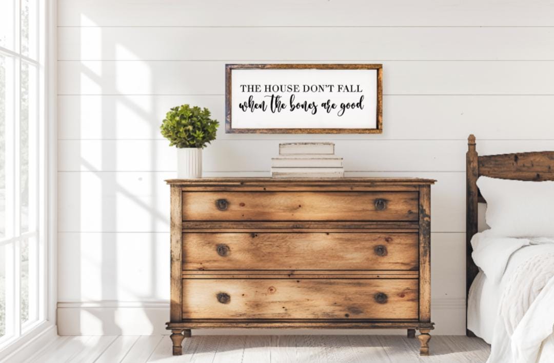 Bones Don't Fall Sign, Song Lyric Sign, Song Sign, Country Sign Sign ...