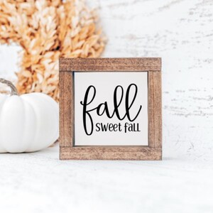 Fall Sweet Fall, Fall Sign, Fall Decor, Home Decor, Tiered Tray Decor, Tiered Tray Sign, Autumn Decor, Autumn Sign, Home Decor, Gift, Fall