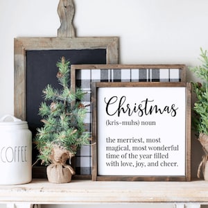 Christmas Sign, Christmas Decor, Holiday Decor, Farmhouse Decor, Farmhouse Sign, Wooden Sign, Gift, Christmas, Farmhouse, Christmas Gift