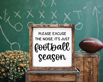 Football, Football Decor, Football Sign, Fall Decor, Fall Sign, Fall, Wooden Sign, Football Signs, Fall Wood Sign, Home Decor, Decor, Gift