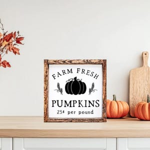 Farmhouse Decor, Farmhouse Sign, Fall Decor, Fall Sign, Halloween Decor, Halloween Sign, Home Decor, Decor, Pumpkin Sign, Pumpkin Decor