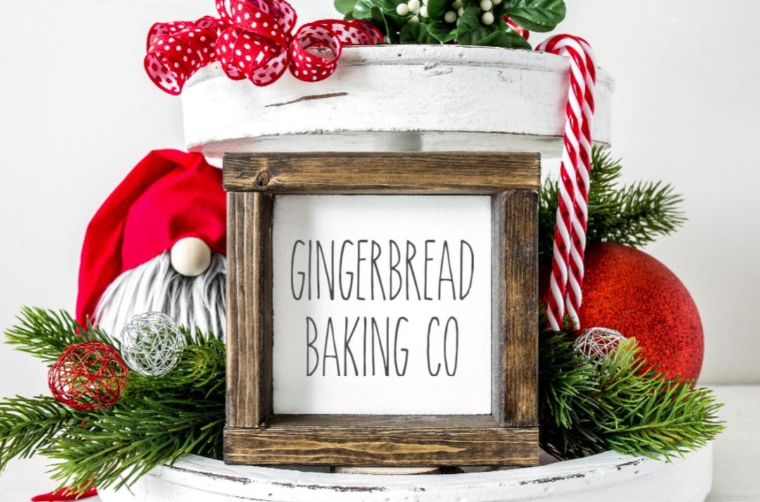 Gingerbread Sign Gingerbread Sign, Christmas Sign, Christmas Decor, Gingerbread Decor ...