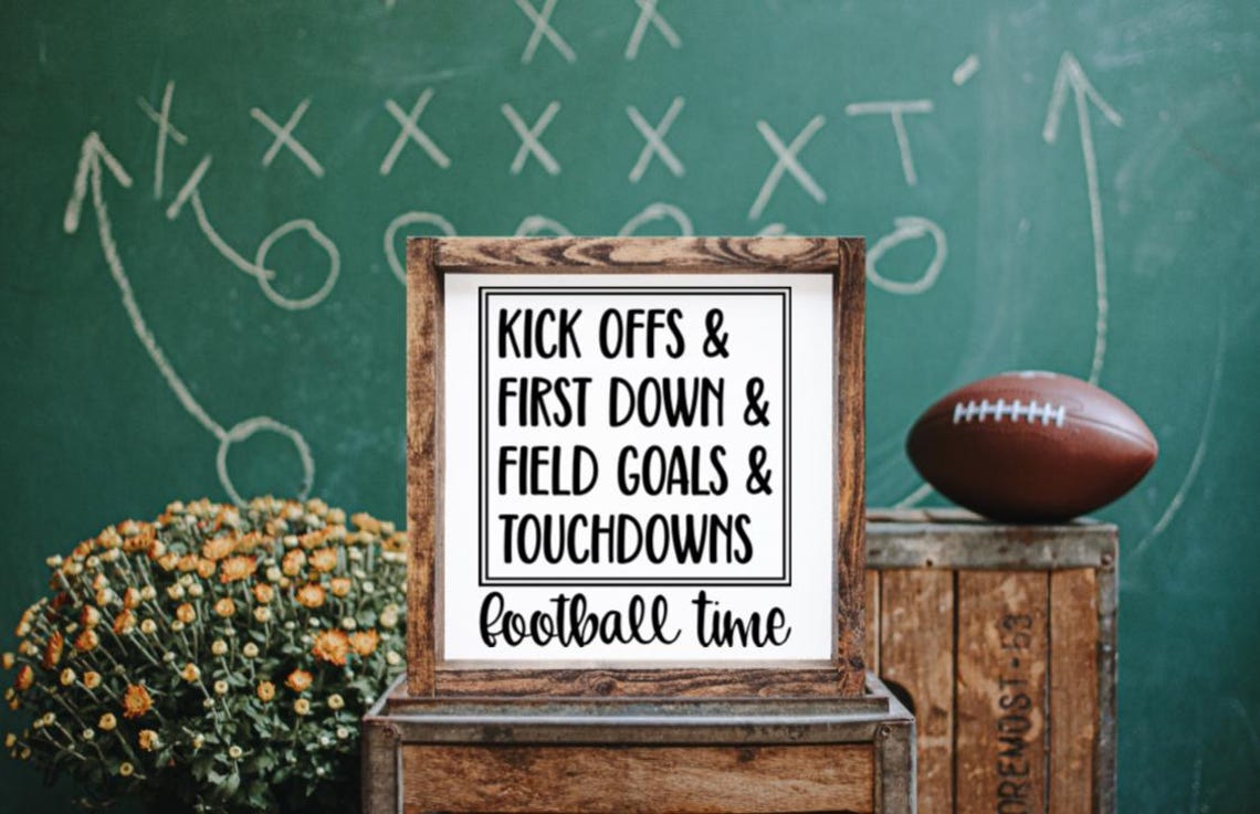 Football Sign, Football Decor, Football, Fall Decor, Fall Sign, Fall ...