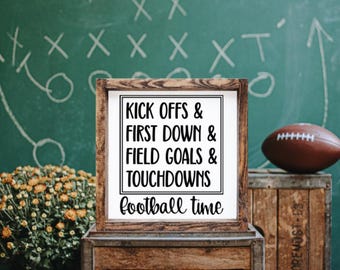 Football Sign, Football Decor, Football, Fall Decor, Fall Sign, Fall, Football Time, Home Decor, Decor, Farmhouse Sign, Farmhouse Decor