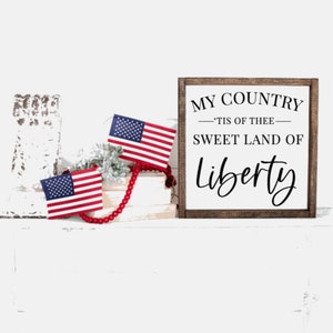 Fourth of July Decor, Fourth of July Sign, Fourth of July, Patriotic Decor, Patriotic Sign, Home Decor, Farmhouse Decor, Farmhouse Sign,Gift