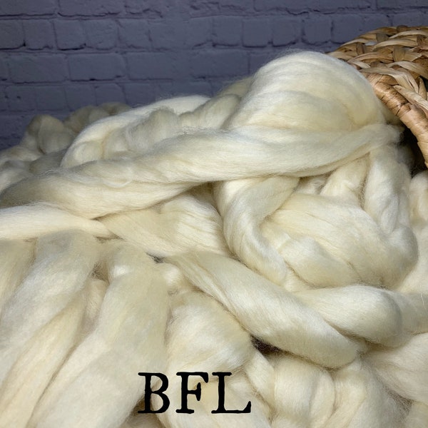 BFL (Blue Faced Leicester) Combed Top / Roving Fiber 1 pound