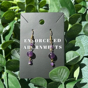 Gold Amethyst Earrings