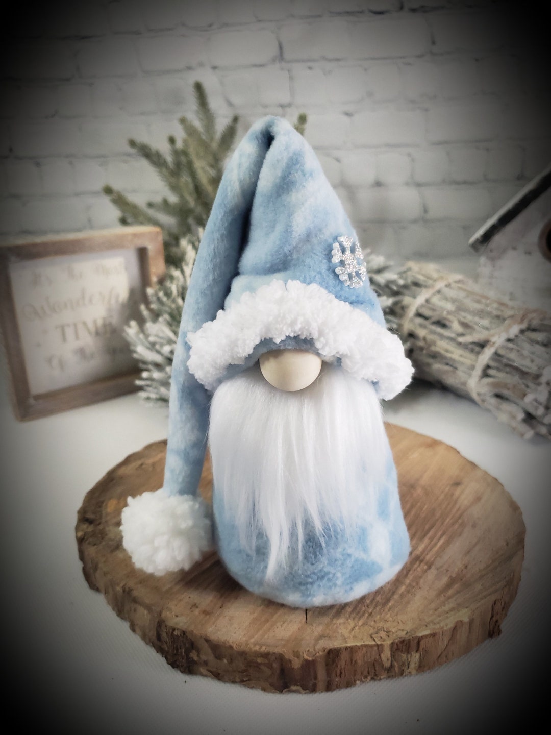 Blue Snowflake Mini Gnome Etsy Blue Snowflake Mini Gnome Etsy