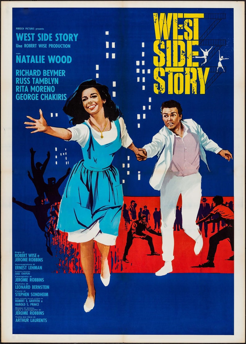 WEST SIDE STORY 1961 poster West Side Story Original immagine 1