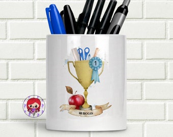 Personalised Pen/Pencil Pot - Teacher Trophy