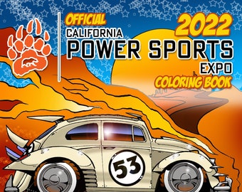 2022 California POWER SPORTS Expo Coloring Book, powersports, expo