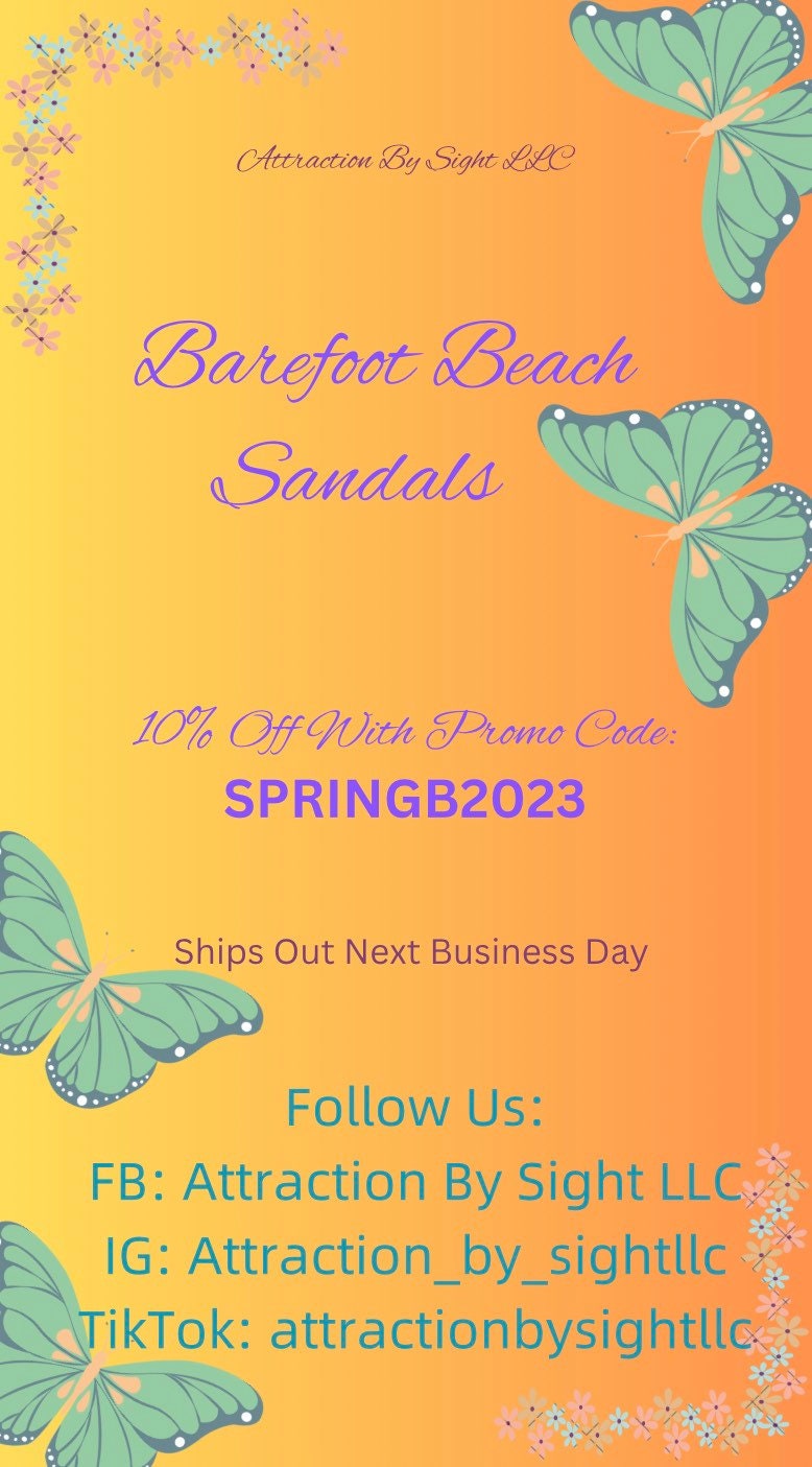 Wrap Around Barefoot Beach Sandals, Sandales sans pied, Sandales de mariée, Sandales de mariée, Sandles de plage, Sandales de mariage, Black Friday Sa