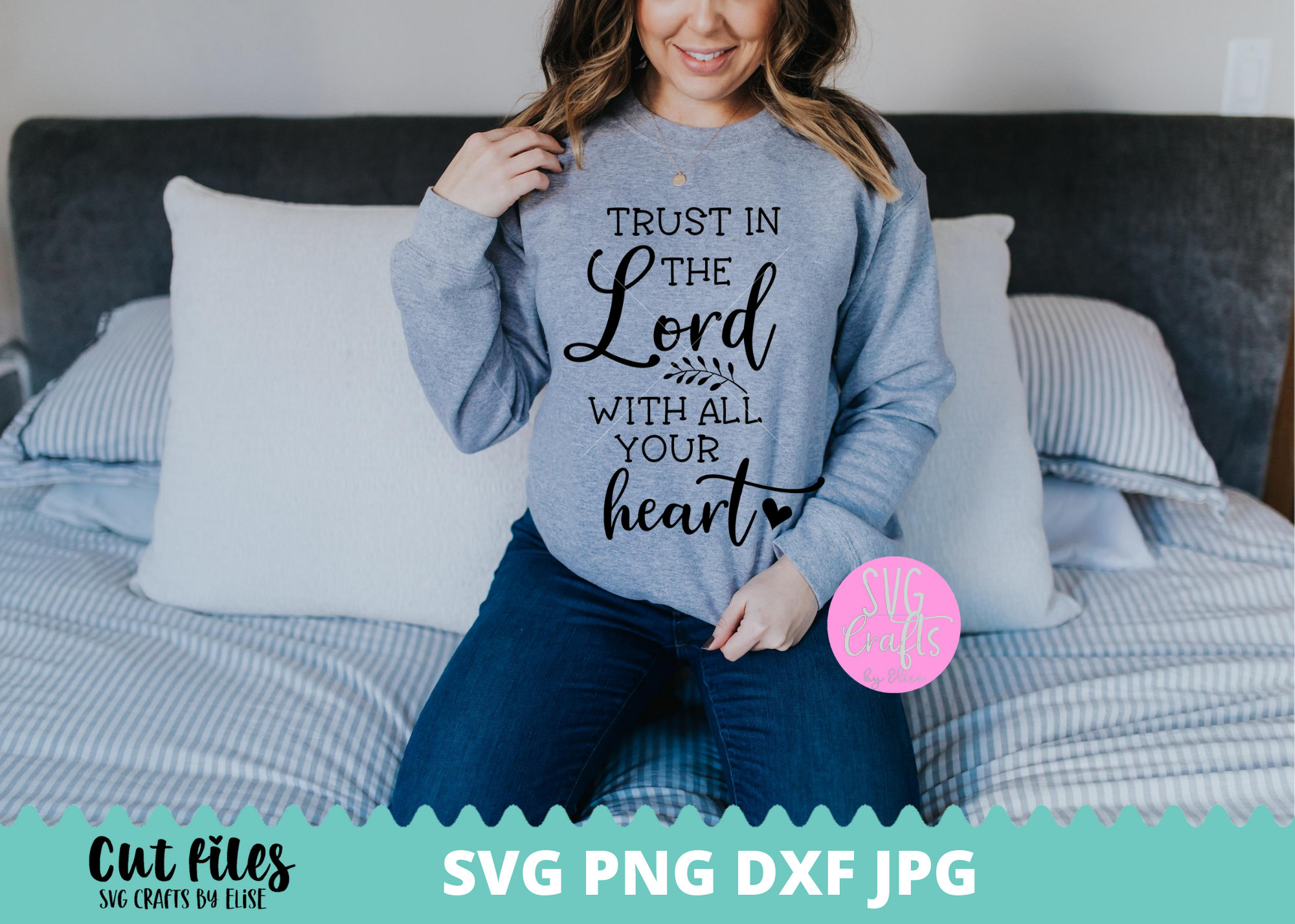 Trust in the Lord With All Your Heart SVG Bible Verse Svg - Etsy