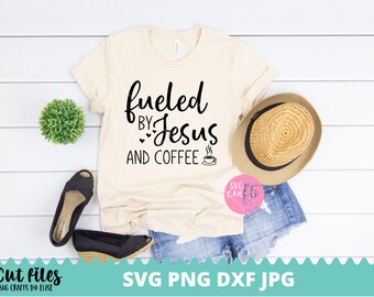 Coffee Gets Me Started and Jesus Keeps Me Going Svg Jesus - Etsy