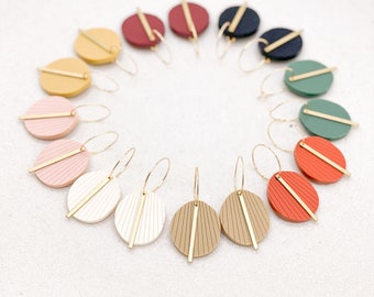 Clover - Laser Cut Acrylic Hoop Earrings