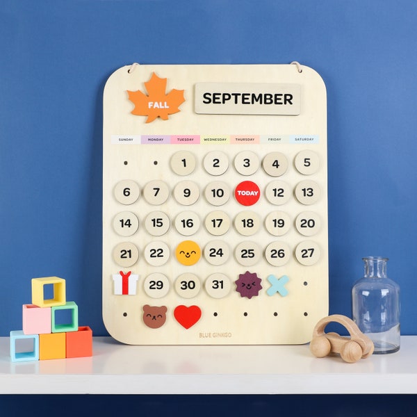 Montessori Calendar - Etsy