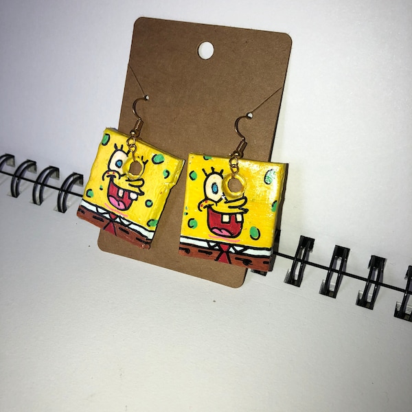 Spongebob Clay Earrings!