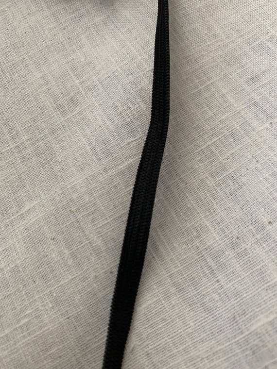 5 Yards Black or White Elastic 1/4 inch 6 mm For Sewing | Etsy