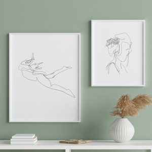simple home decor, simple home art, feminine drawing, femininst line art, feminine line art, one line sketch, one line painting, smooth art