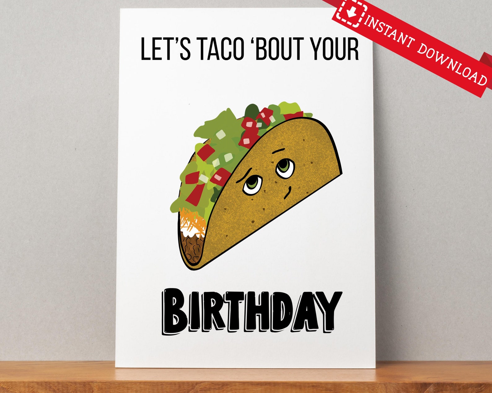 Printable Funny Birthday Card Taco Birthday Card Digital Etsy printable-funny-birthday-card-taco-birthday-card-digital-etsy