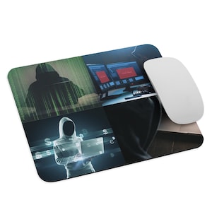 The Hacker Mindset Mouse Pad Coding Desk Mat Programmer Gift Tech Workspace Decor