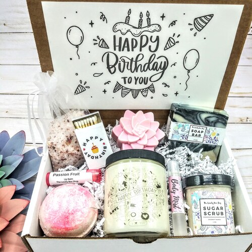 Happy Birthday Gift Box Birthday Gift Box for Her Etsy