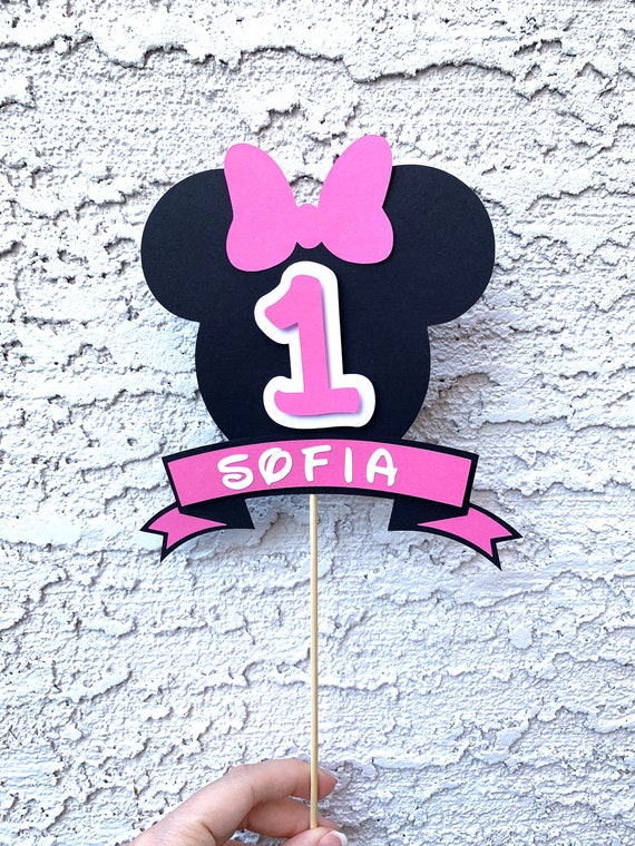Minnie Mouse Birthday Cake Topper | Etsy