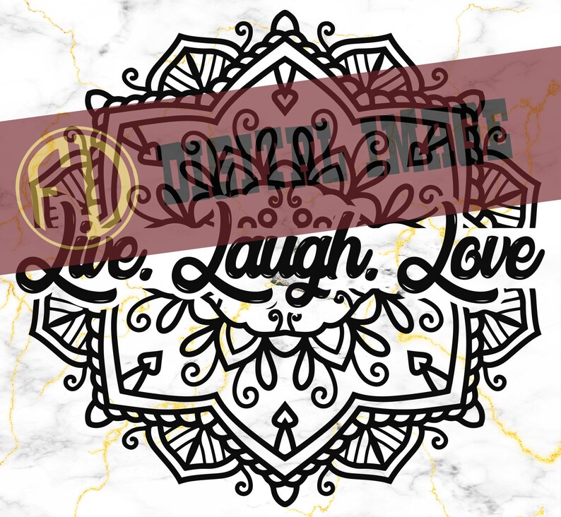 Download Mandala Svg Flower Svg Live laugh love Cricut and ...