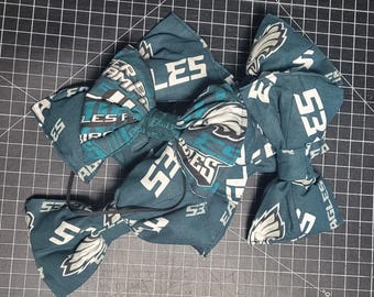 NFL EAGLES Puffy Hair Bow Free Shipping