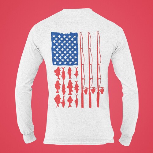 USA Fishing Shirt Fishing Rod Shirt USA 