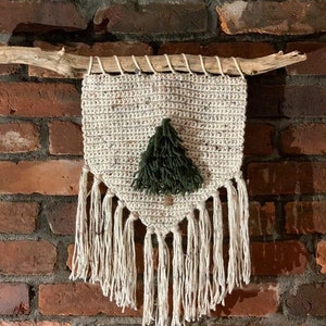 Crochet Christmas Tree Wall Hanging