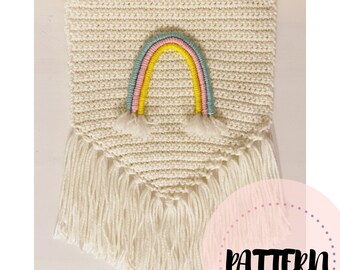 Crochet Rainbow Wall Hanging - Crochet Pattern