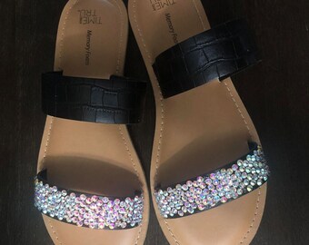 bling platform sandals