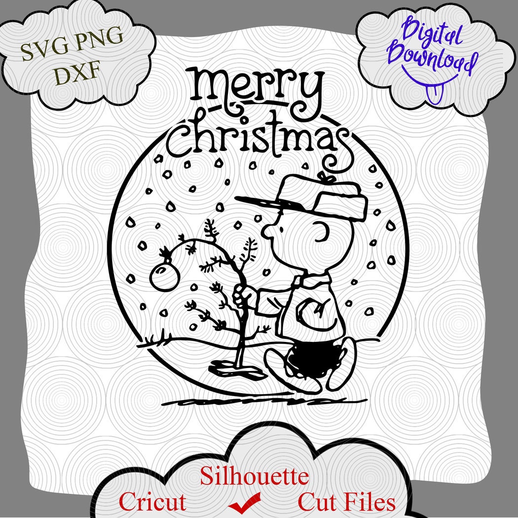 Charlie Brown SVG Digital Cut File Charlie Brown Christmas Etsy