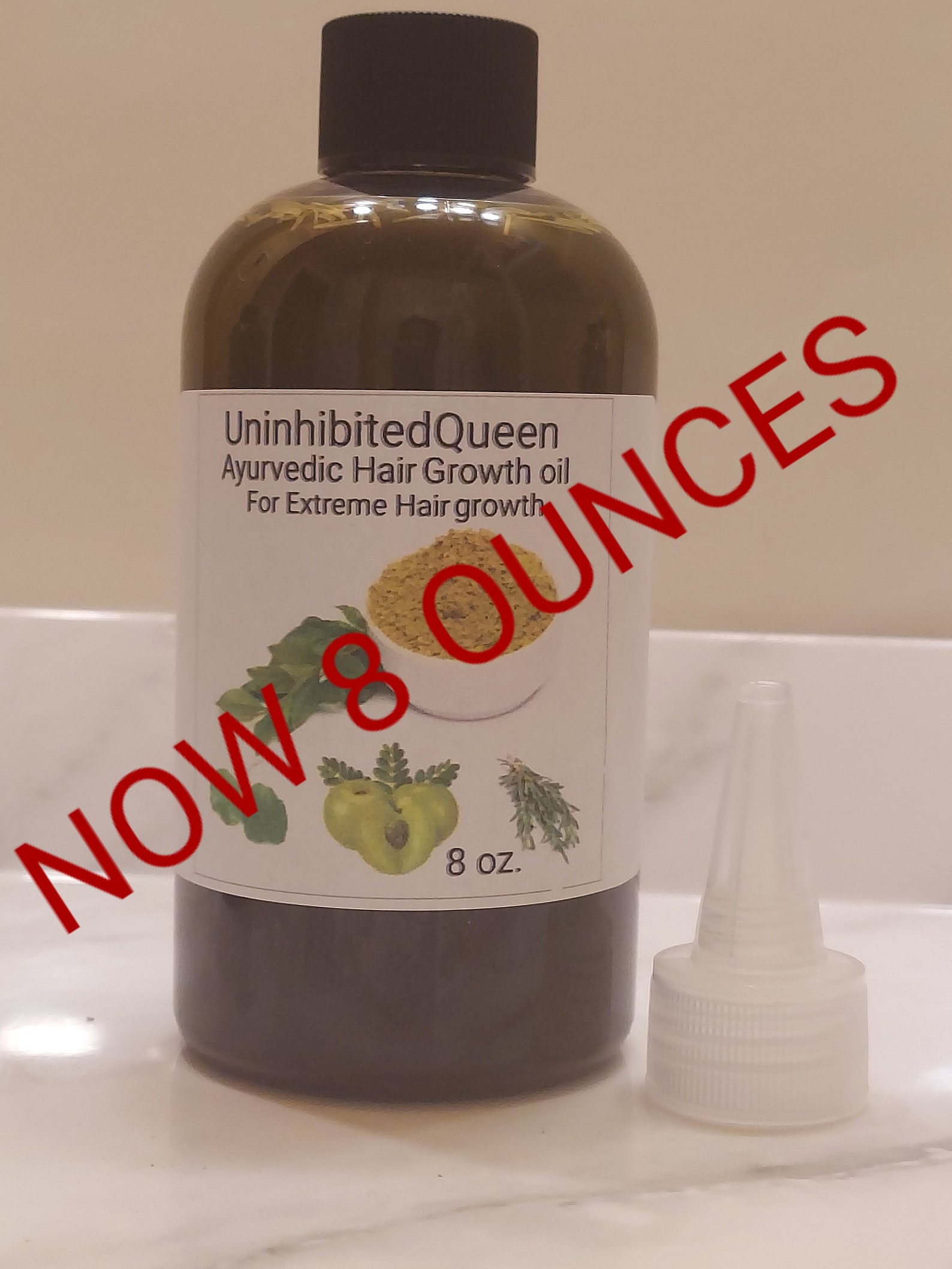 Ayurvedic Hair Growth Oil NOW 8 Ounces With Leak Proof Etsy Canada