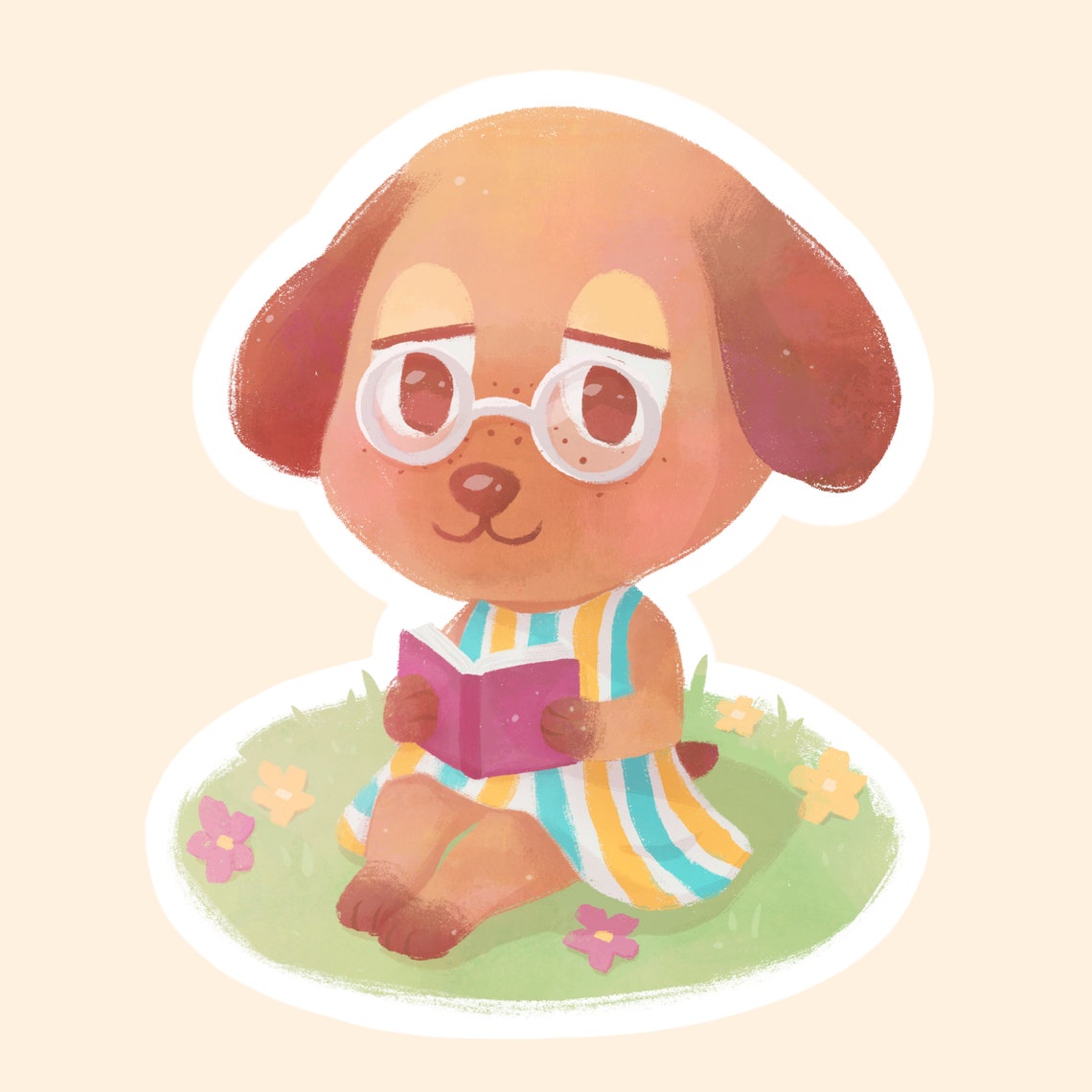 Animal Crossing Bea Sticker 3 Die-cut Matte/Glossy | Etsy