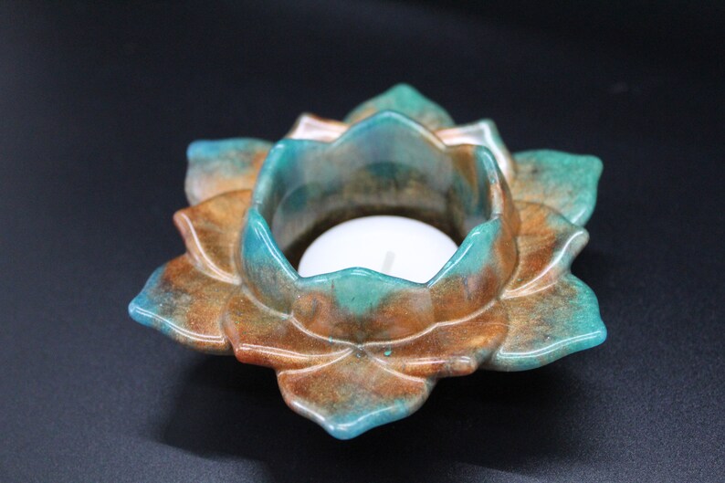 Lotus Flower Tea Light Candle Holder Beautiful Candle Holder Etsy