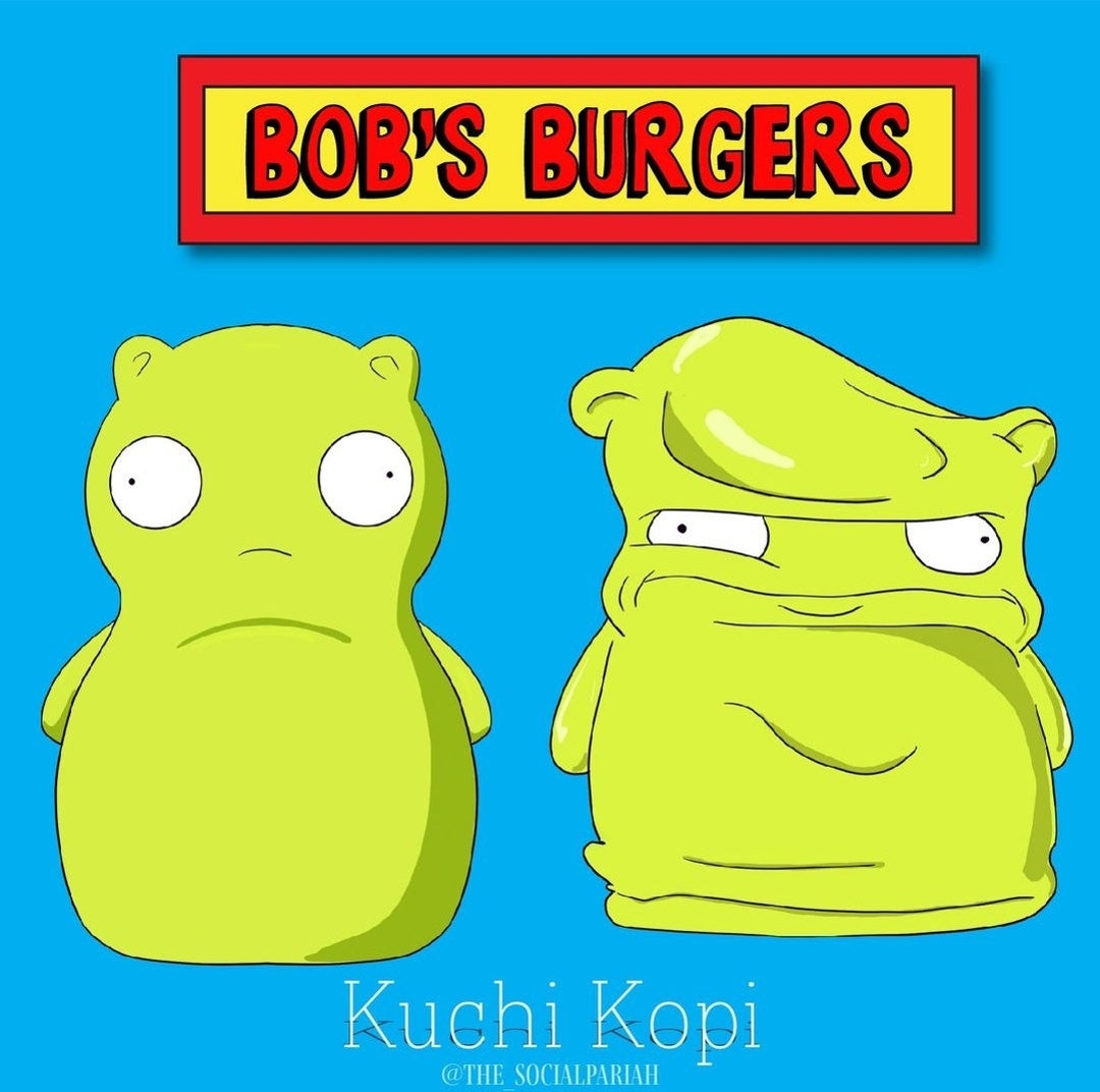 Glowinthe Dark Kuchi Kopi Stickers Bob's Burgers Vinyl Decals for