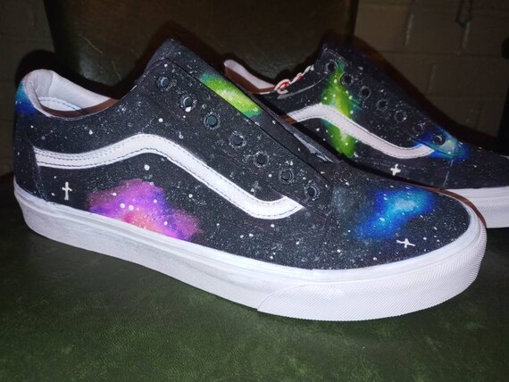 galaxy print vans