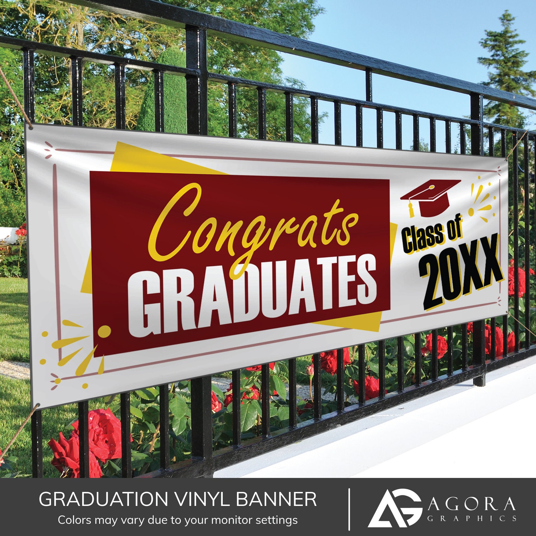 Graduation Banner Customizable Indoor/Outdoor Graduation Etsy