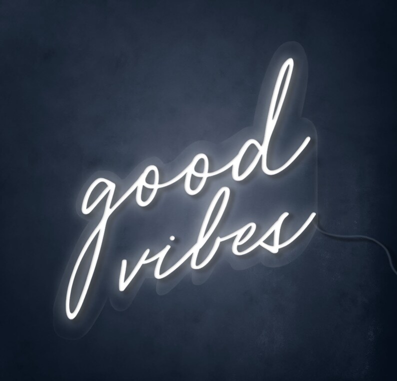 Good Vibes Neon Sign LED Neon Sign Wedding Neon Sign Etsy